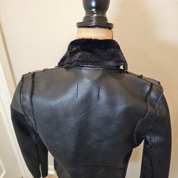 NWOT Vigoss Women's Black Moto Zipper Jacket - Picture 7 of 12